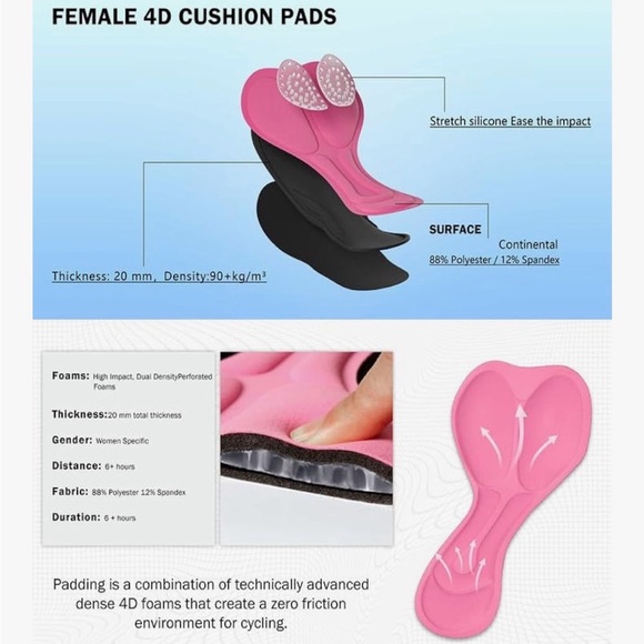 Women's Black Cycling Skirt - Picture 4 of 8